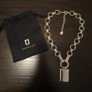 Dannijo Statement Link Necklace – Goldtone
